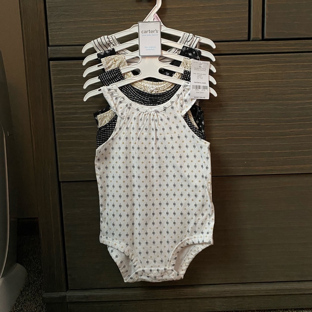 Carters 5 piece baby girl “original bodysuit”